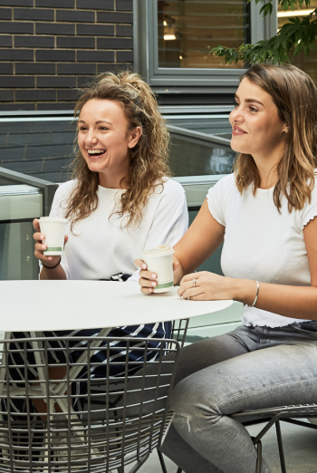 Coffee in the courtyard of UK office 2
