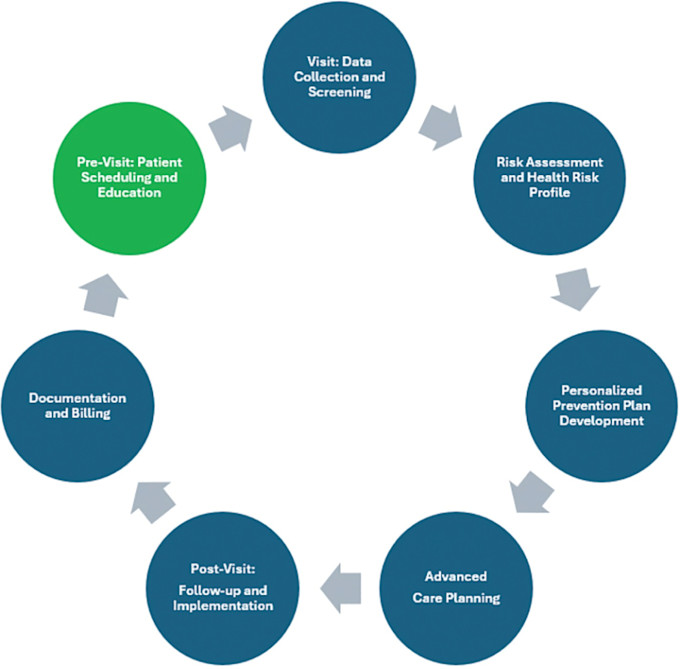 Figure 1. Process Steps Associated with the Medicare Annual Wellness Visit