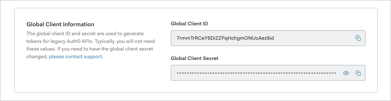 Dashboard Tenant Settings Advanced Global Client Information