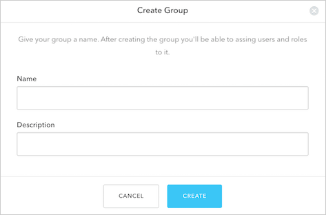 Dashboard - Extensions - Authorization Extension - Create New Group