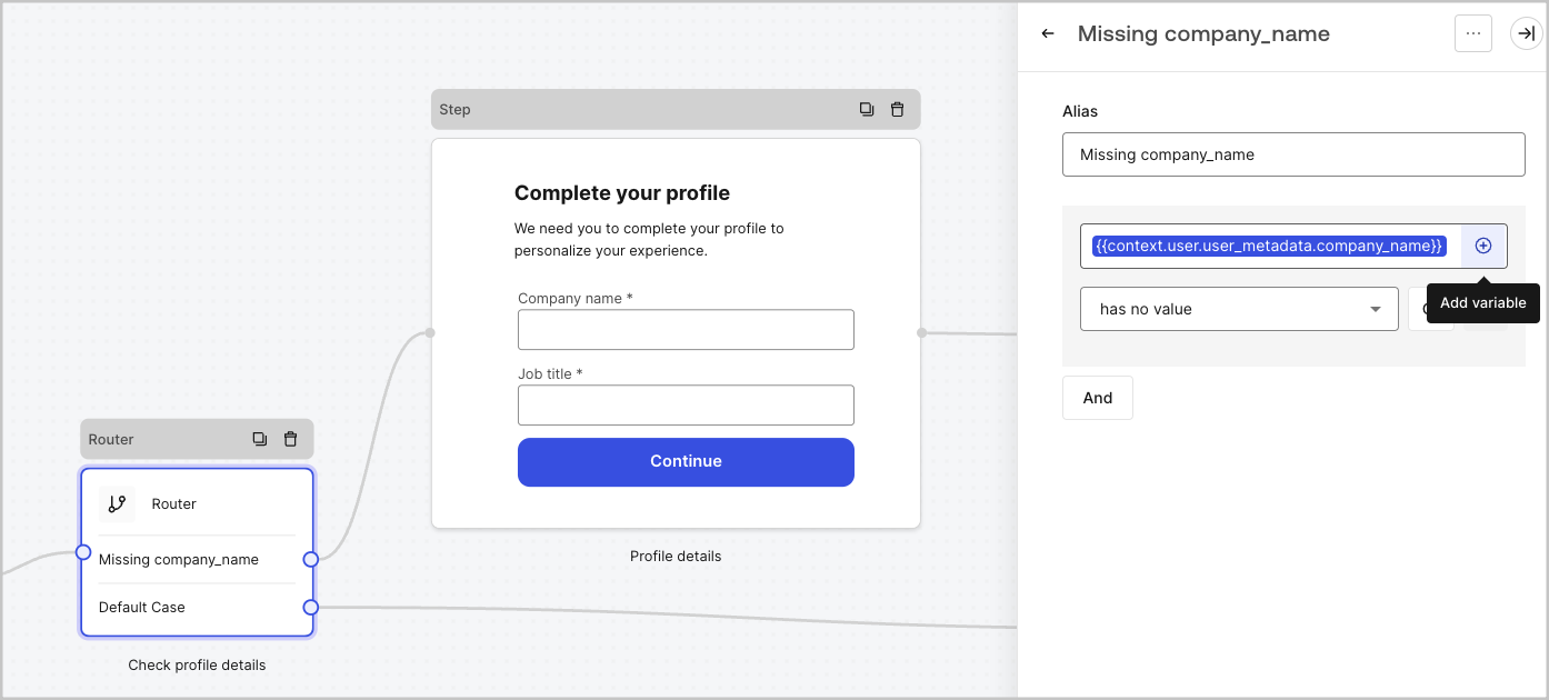 Dashboard > Actions > Forms > Form