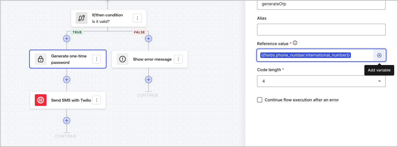 Dashboard > Actions > Forms > Flows