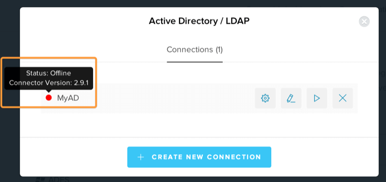 Troubleshoot AD/LDAP Connector Console Screen