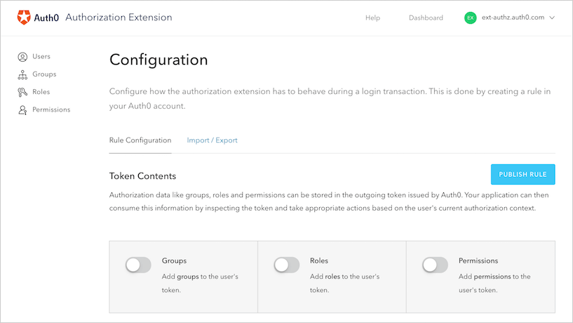 Authorization Extension Configuration