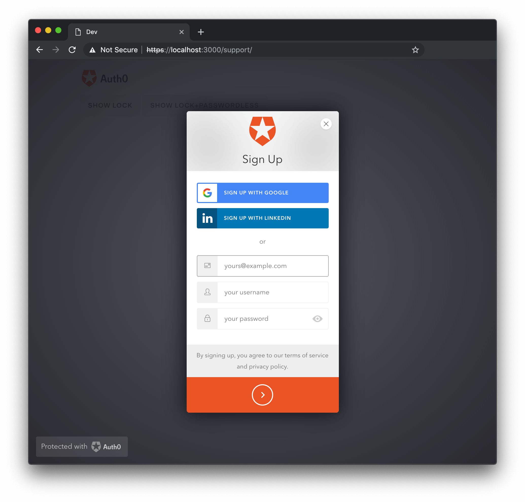 Lock Option: Allow Login