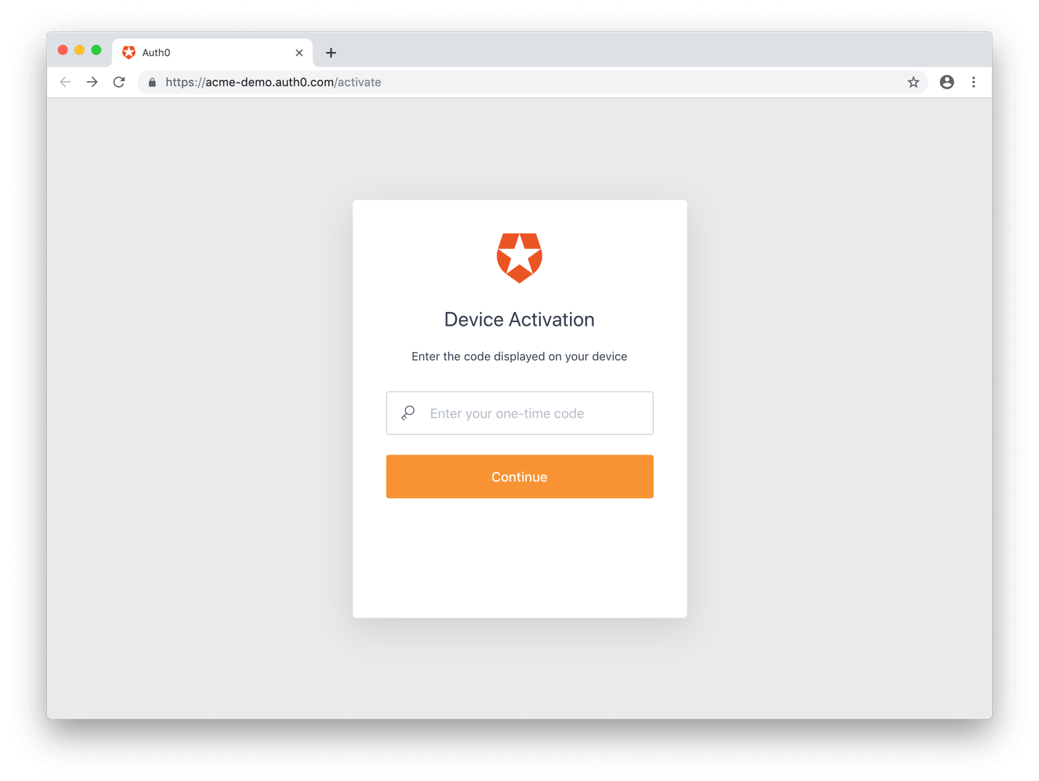 Flows - Device Authorization - Enter user code