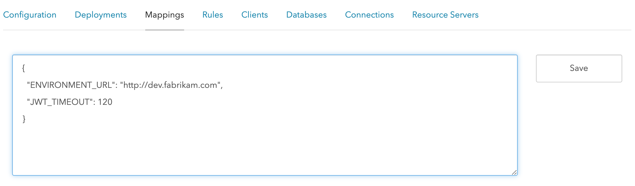 Dashboard - Extensions - Deploy Extension - Mappings