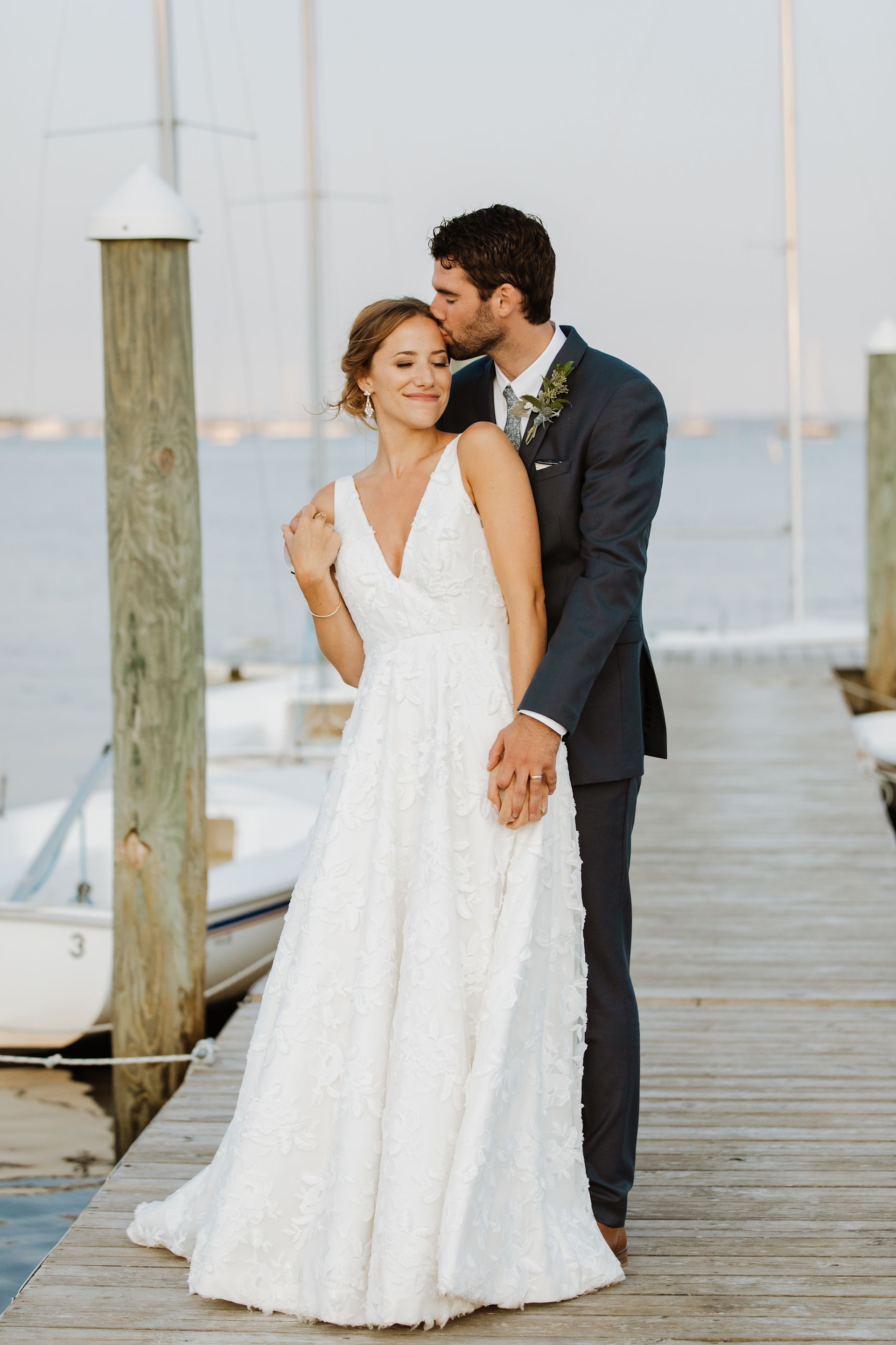 Coastal Wedding with the Lela Gown