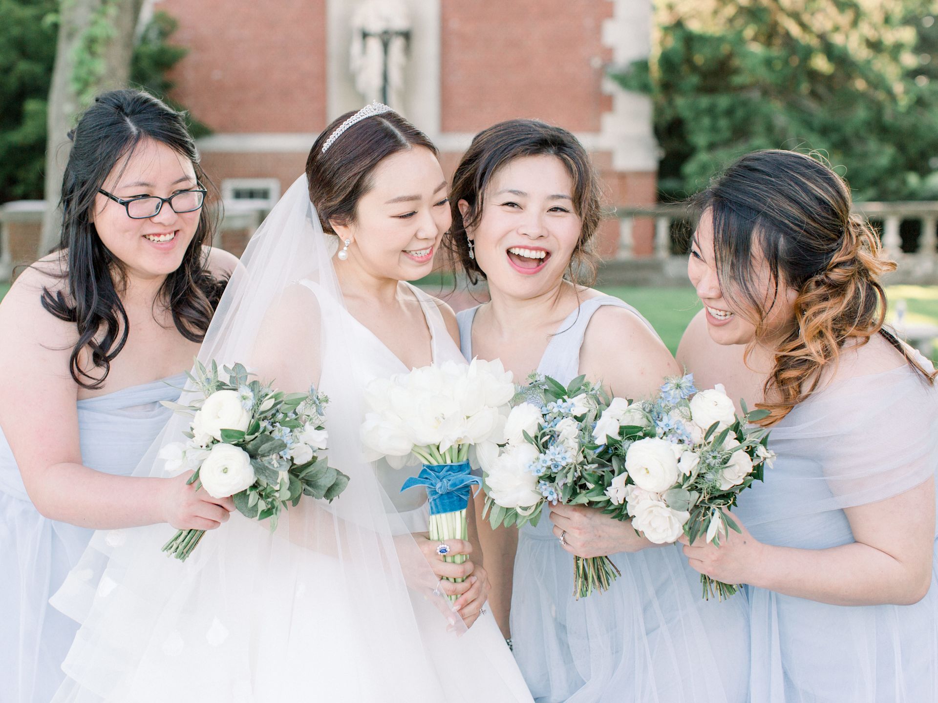 Ryder Whisper Blue Tulle Bridesmaids
