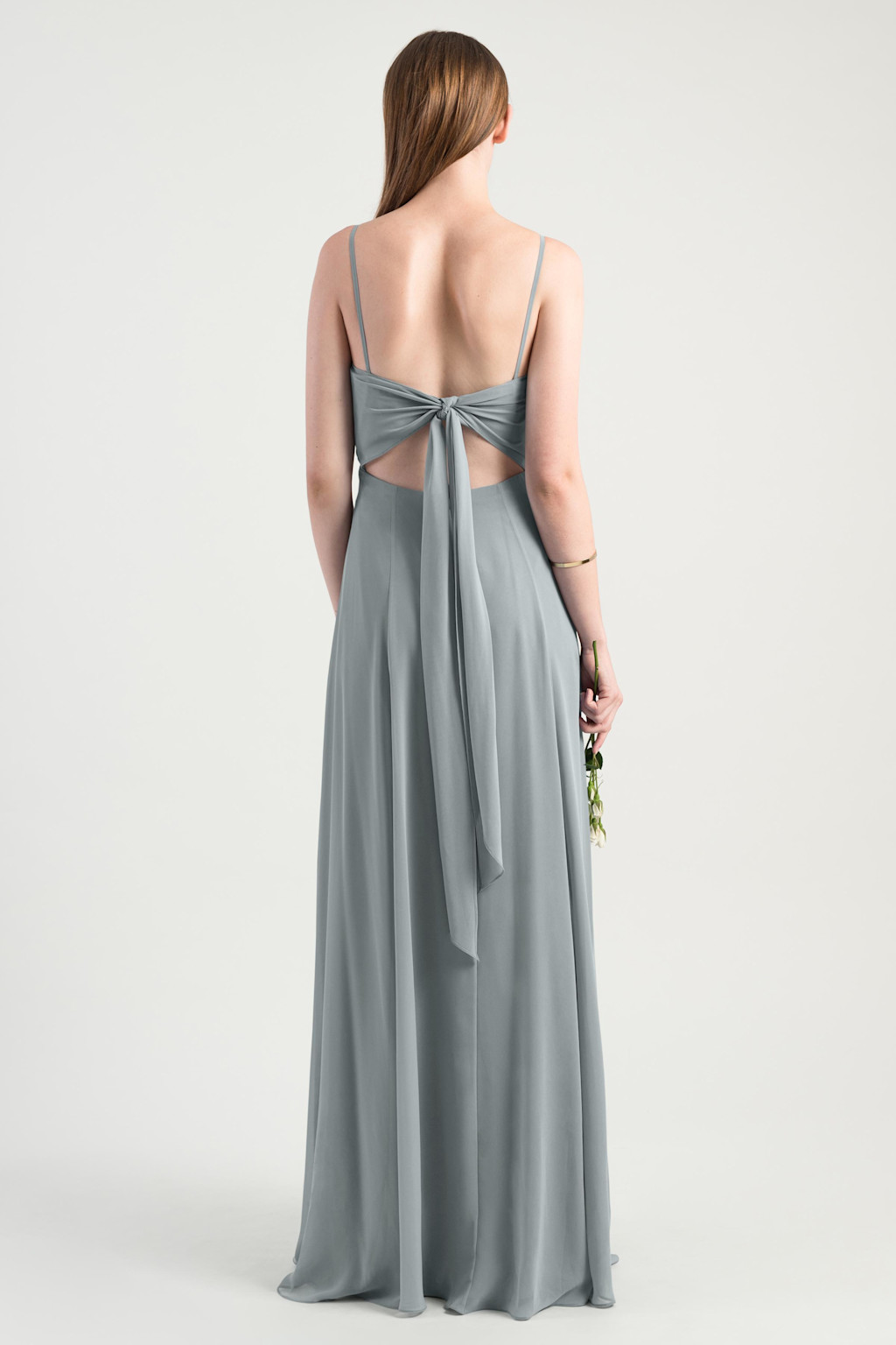 Kiara Mineral Jenny Yoo Tie Back Chiffon Bridesmaids Dress Kiara Mineral Jenny Yoo Tie Back Chiffon Bridesmaids Dress