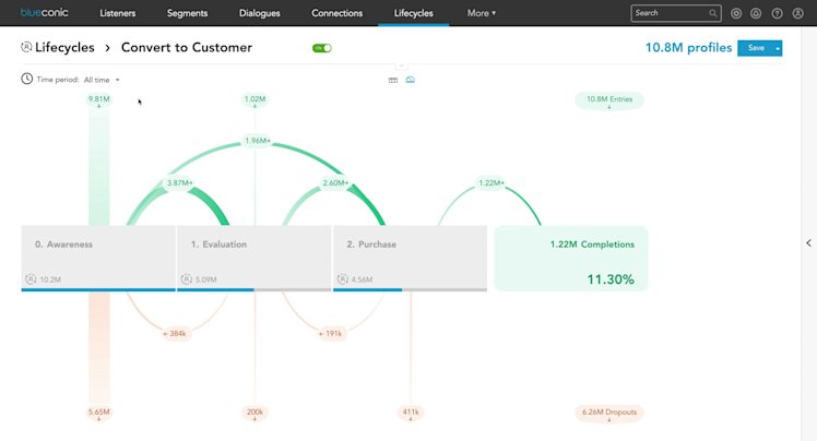 BlueConic customer lifecycle management.