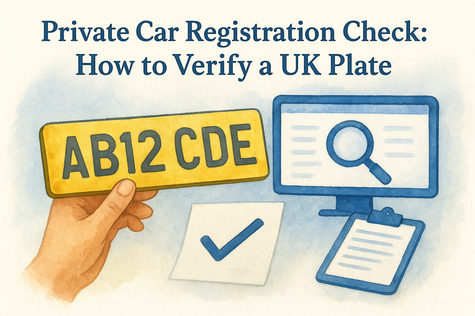 Private Car Registration Check: How to Verify a UK Plate