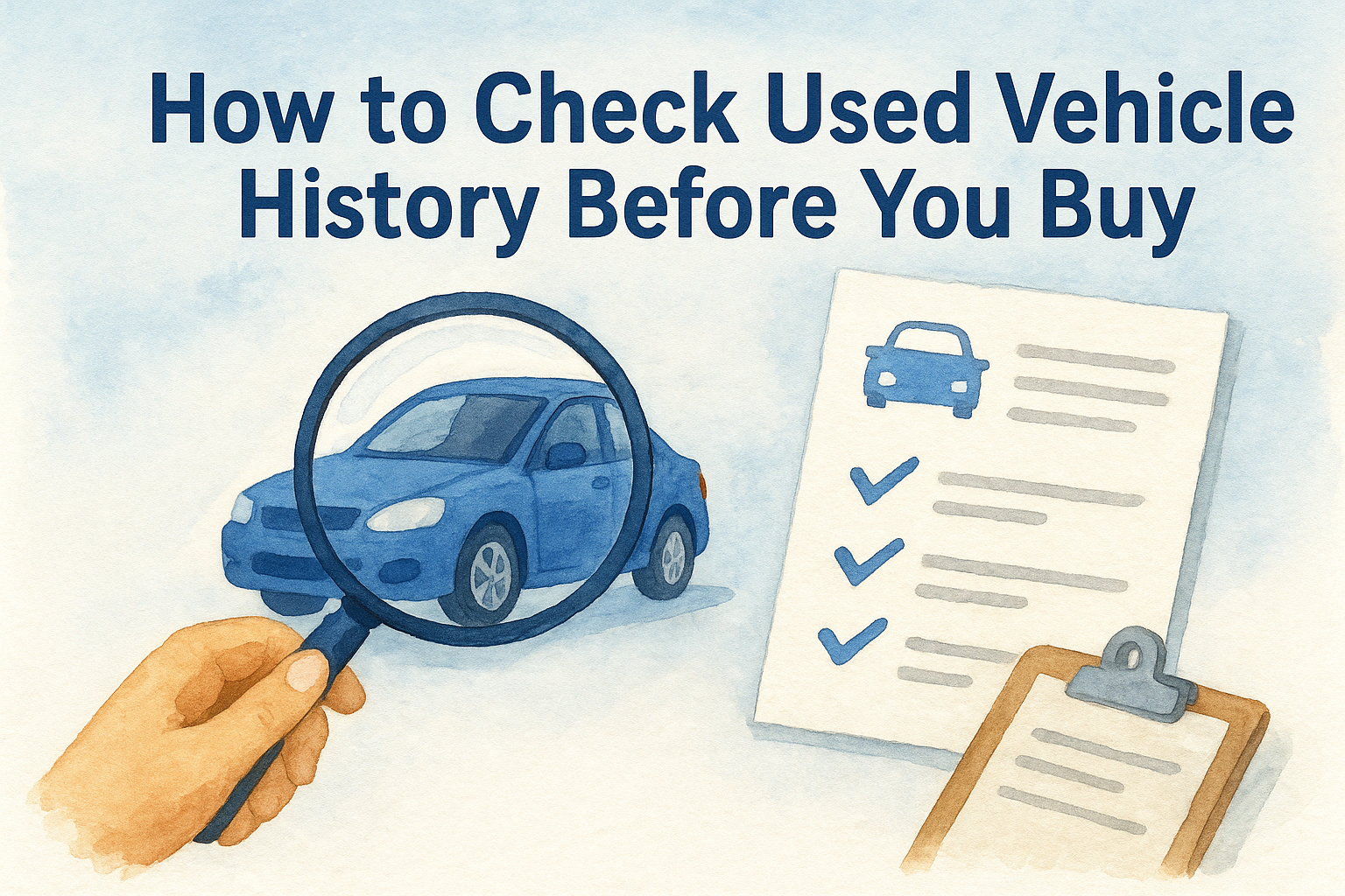 How to Check Used Vehicle History Before You Buy