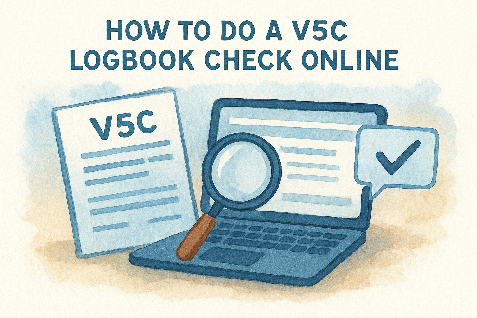 How to Do a V5C Logbook Check Online