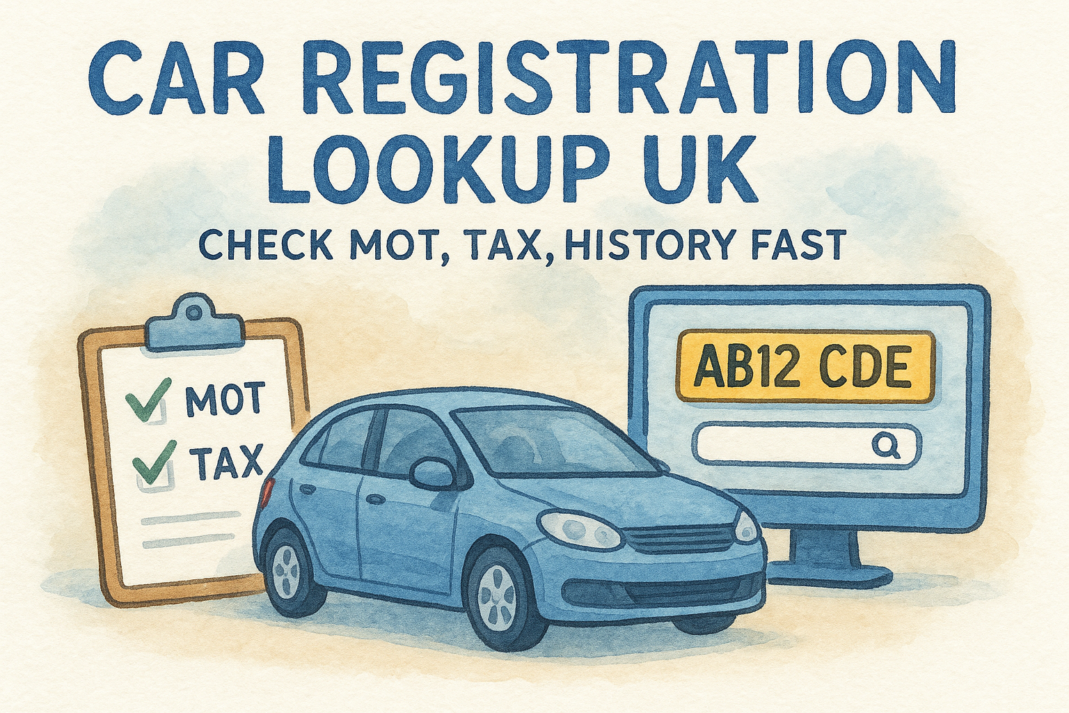 Car Registration Lookup UK: Check MOT, Tax, History Fast