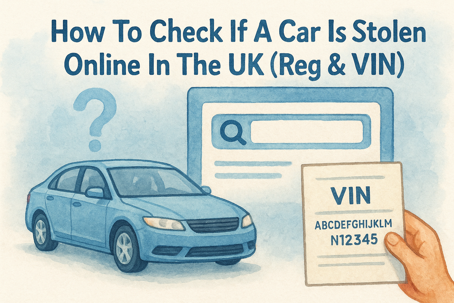 How To Check If A Car Is Stolen Online In The UK (Reg & VIN)
