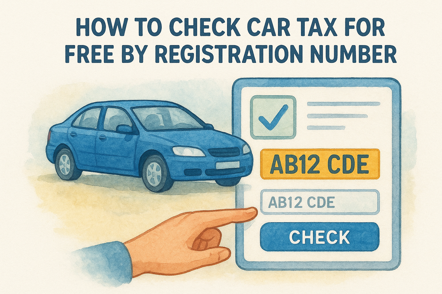 How to Check Car Tax for Free by Registration Number