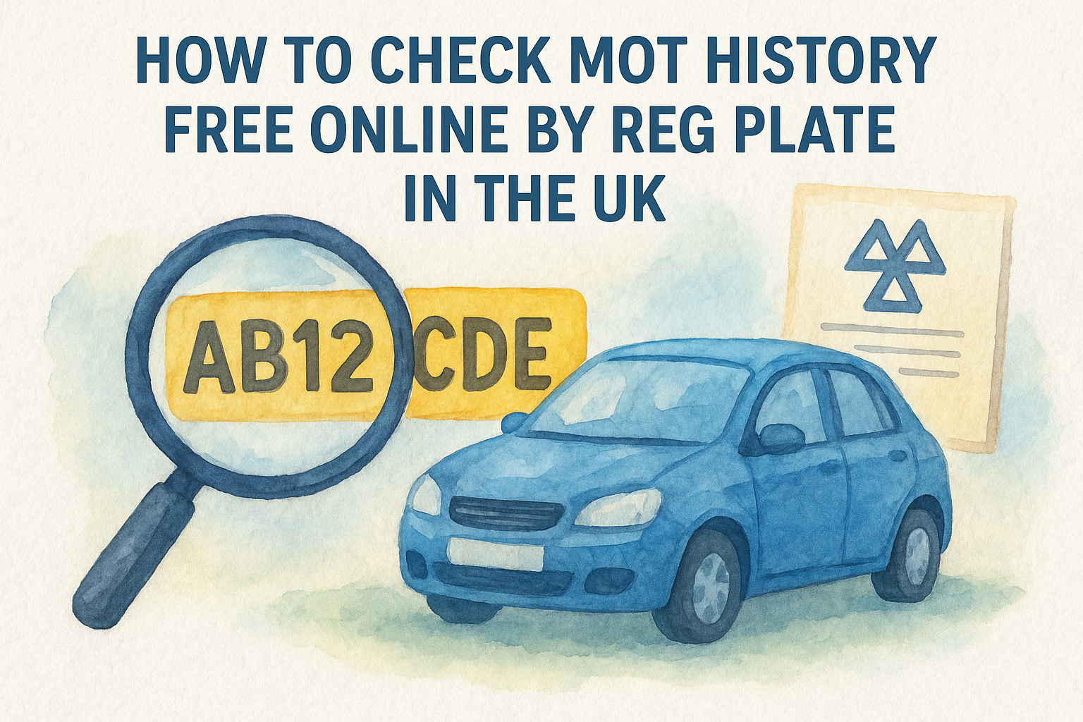 How To Check MOT History Free Online By Reg Plate In The UK