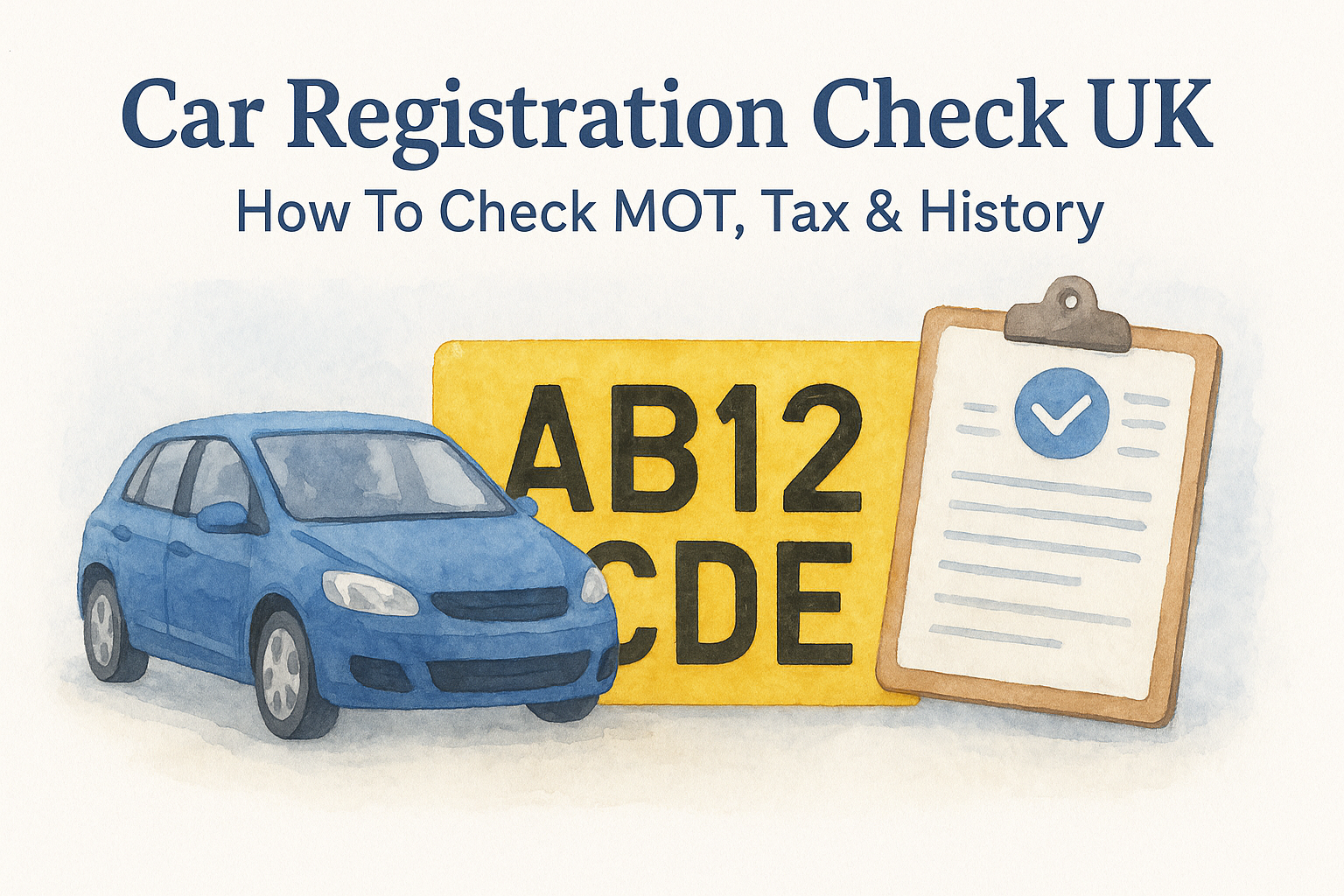 Car Registration Check UK: How To Check MOT, Tax & History