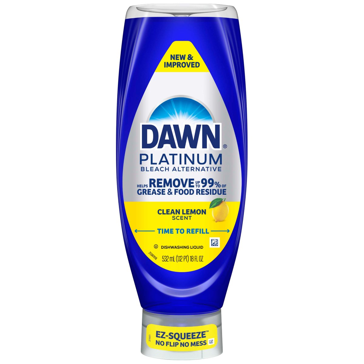 Dawn Platinum EZ-Squeeze Dish Soap, Bleach Alternative Lemon product
