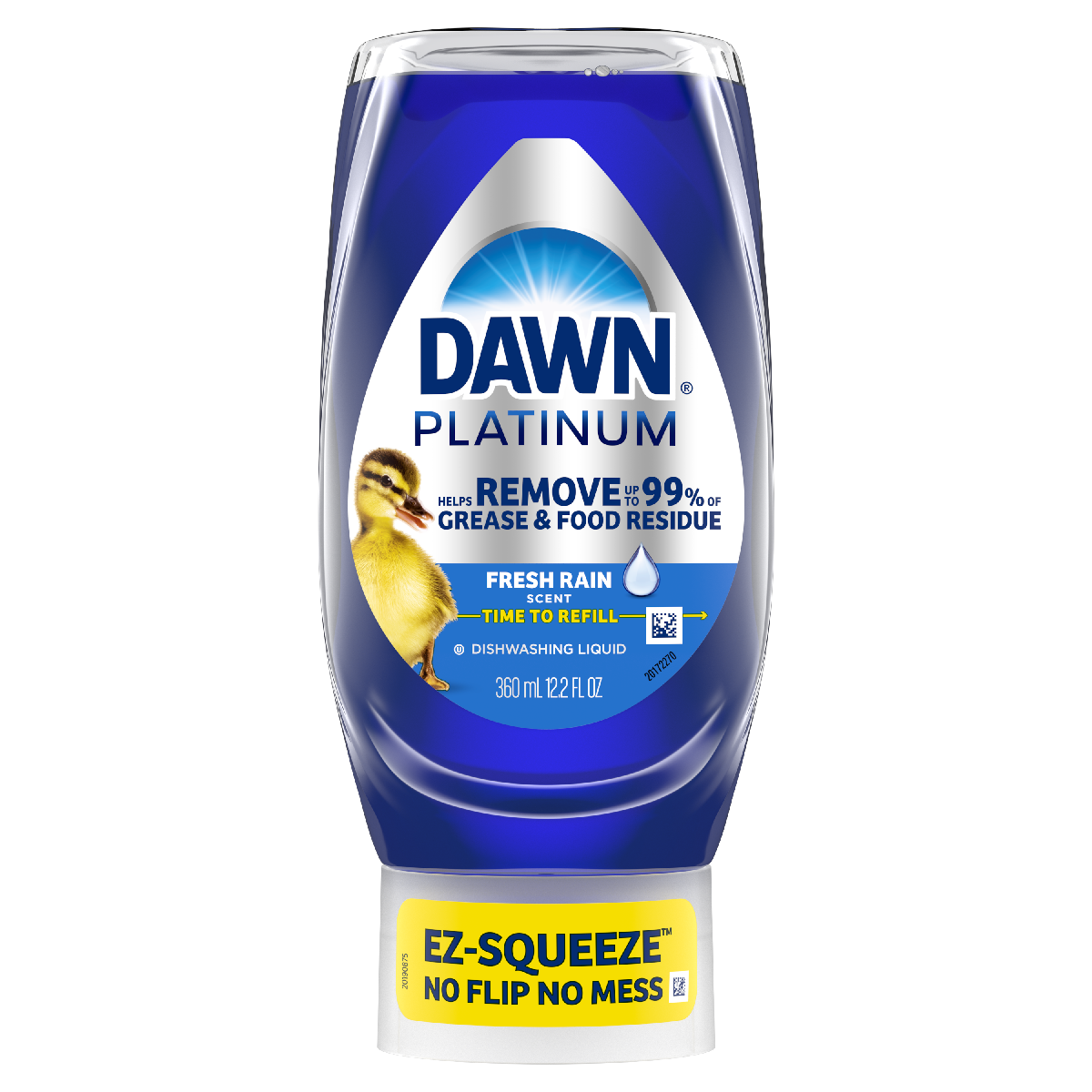 Dawn Platinum EZ-Squeeze, Refreshing Rain Scent 12.2 oz