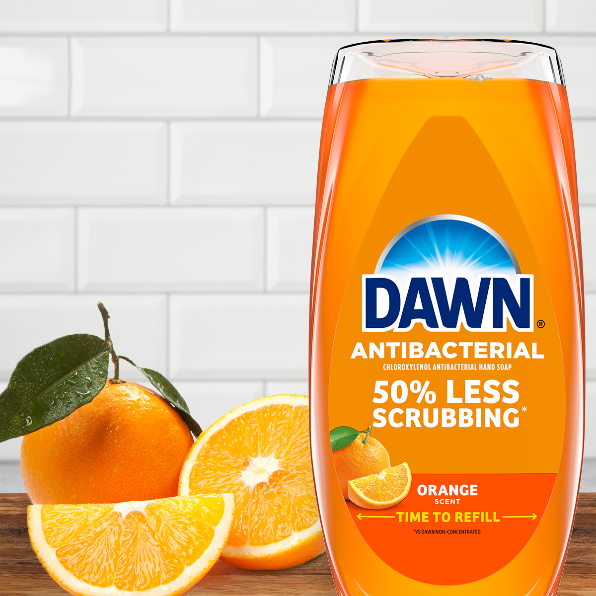 Dawn Antibacterial EZ-Squeeze Liquid Dish Soap - Orange Scent