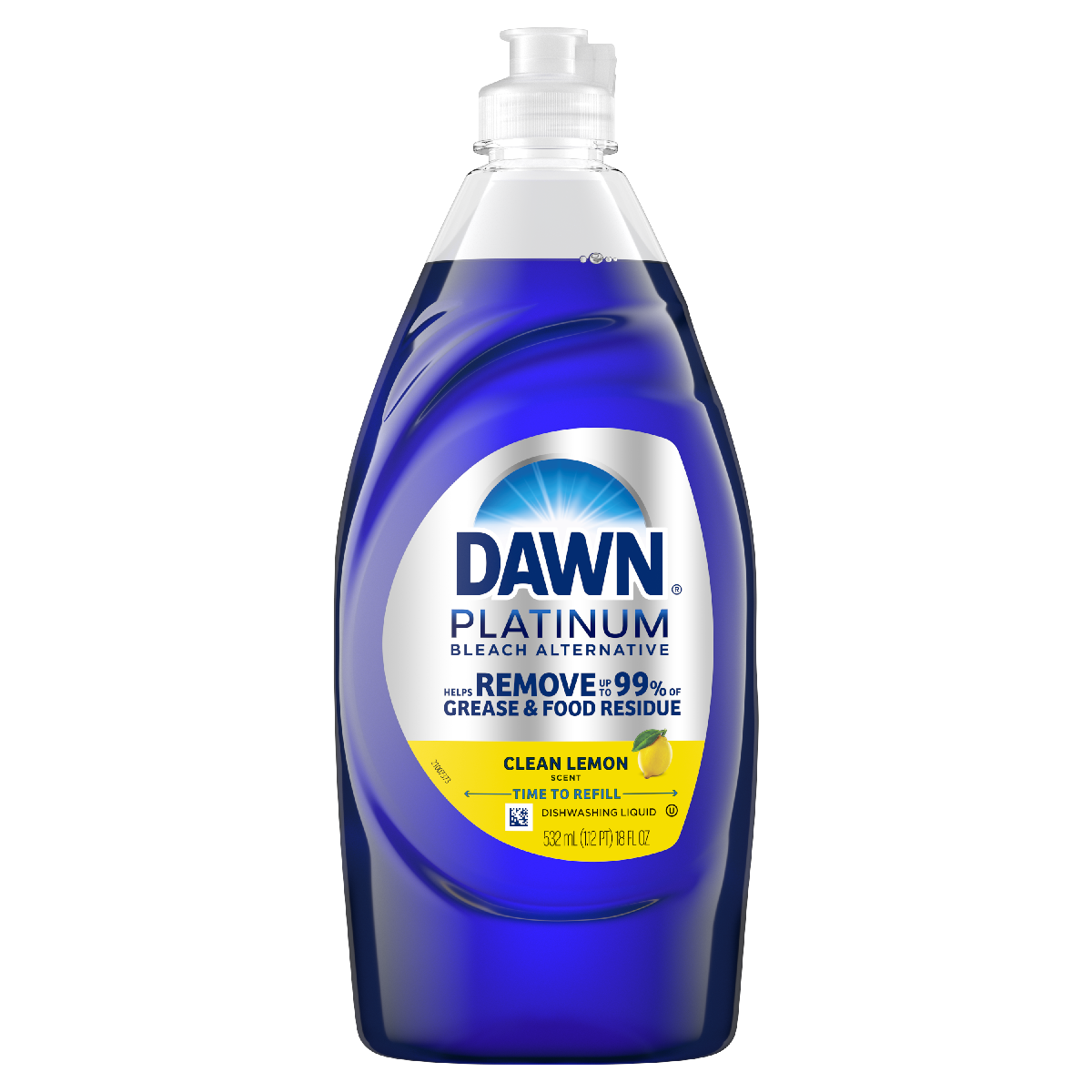 Dawn Platinum Dishwashing Liquid Lemon Burst 18oz
