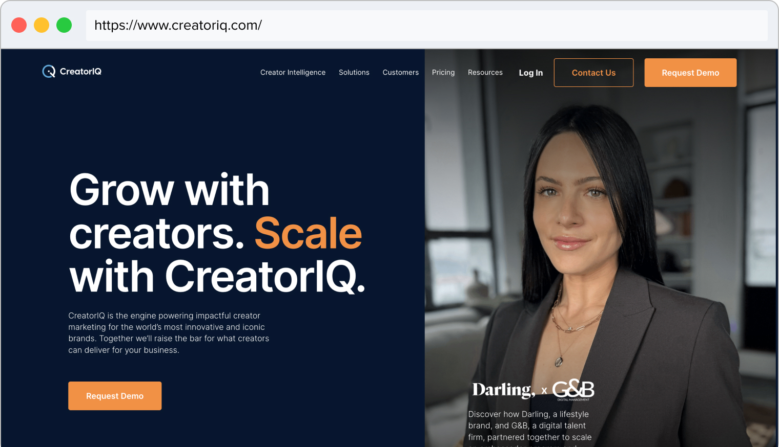 Creator IQ homepage image