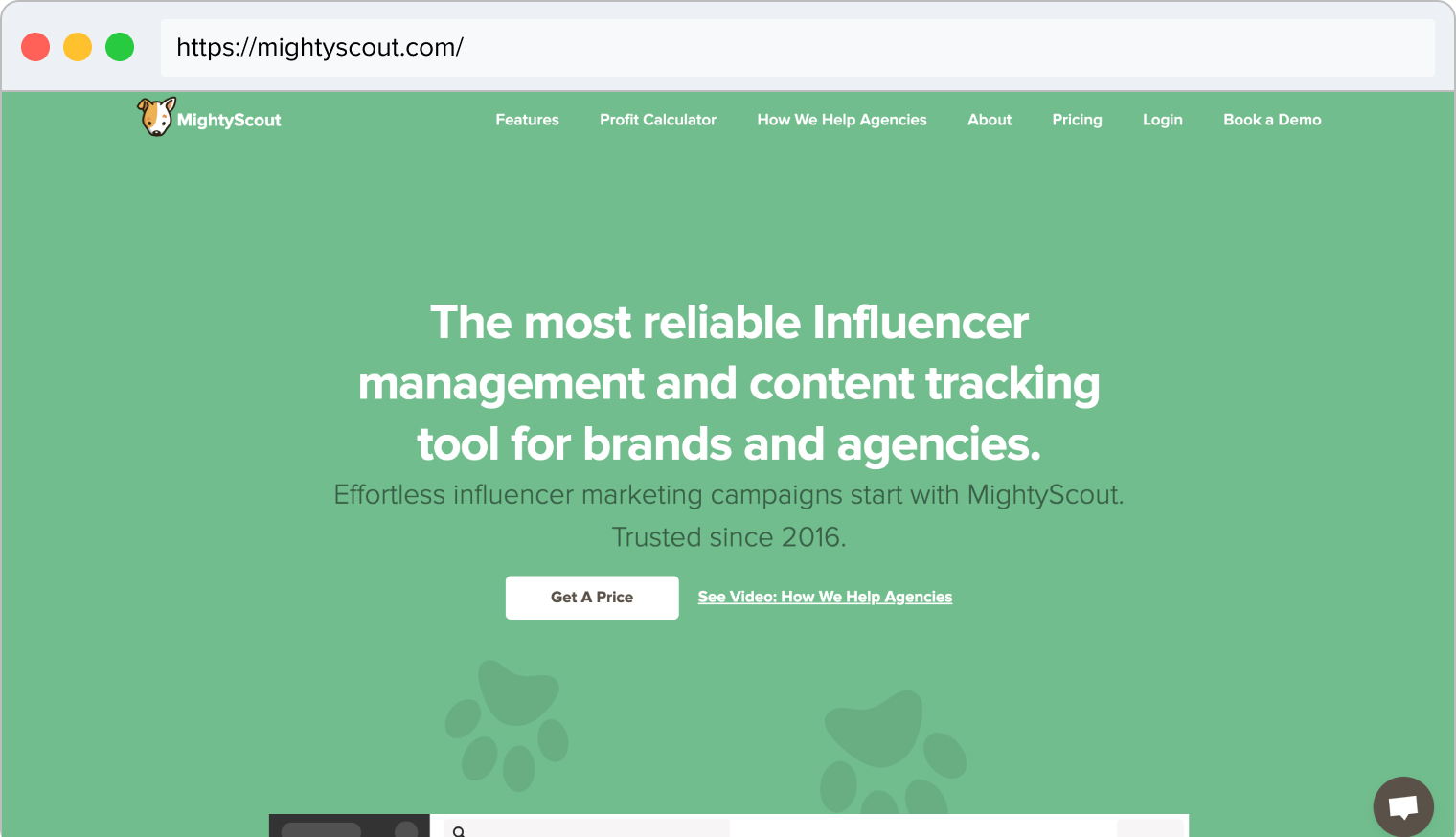 MightyScout homepage image