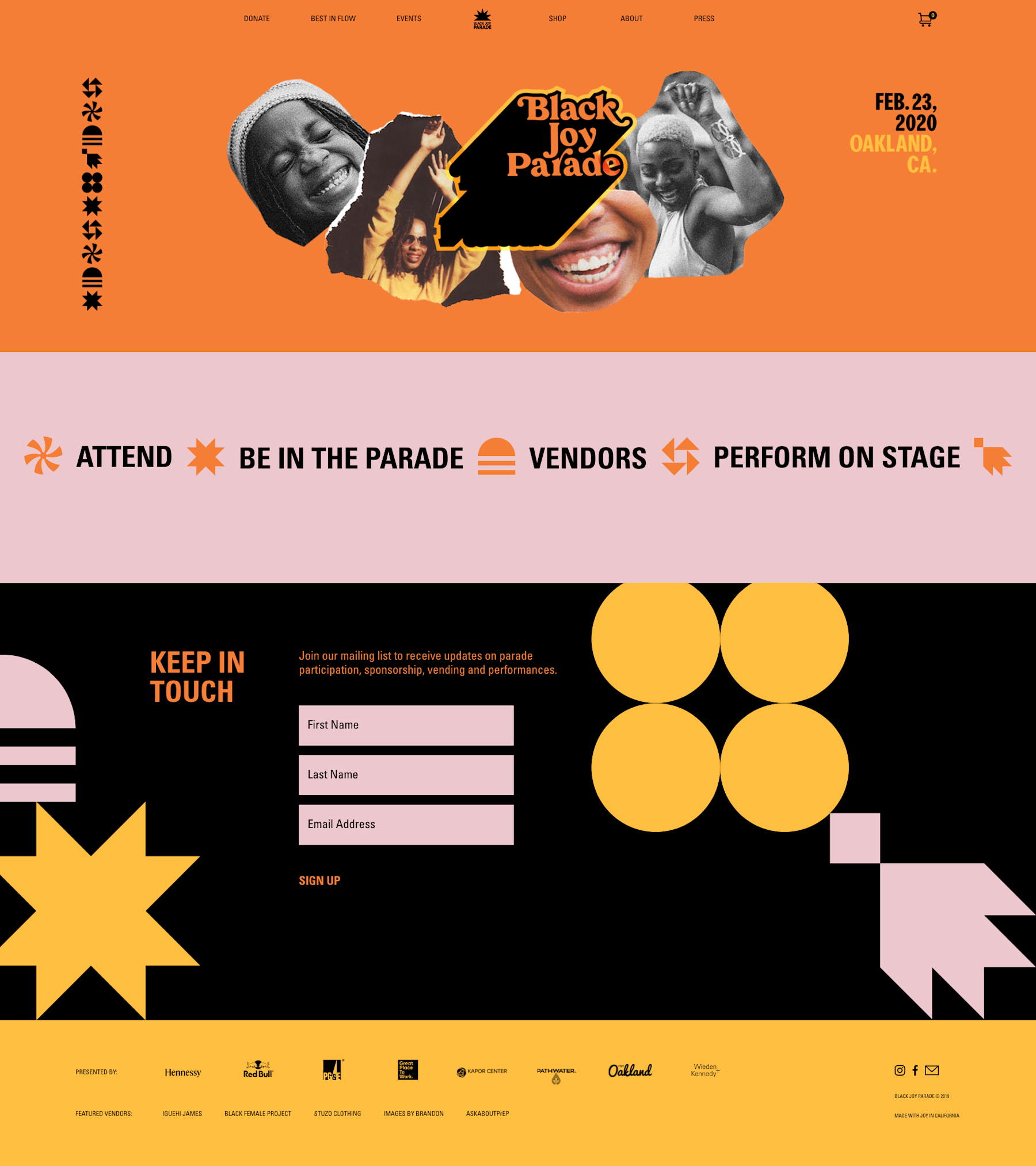 Black Joy Parade Home-Landing Page