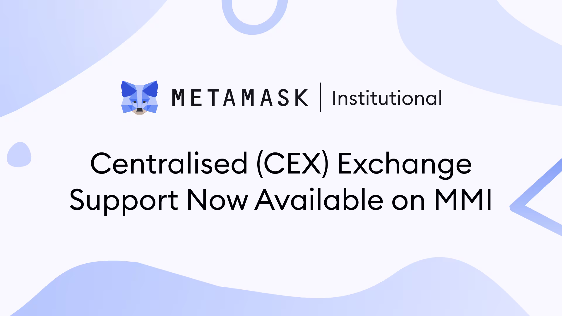 Centralised Exchange (CEX) Support Available on MMI