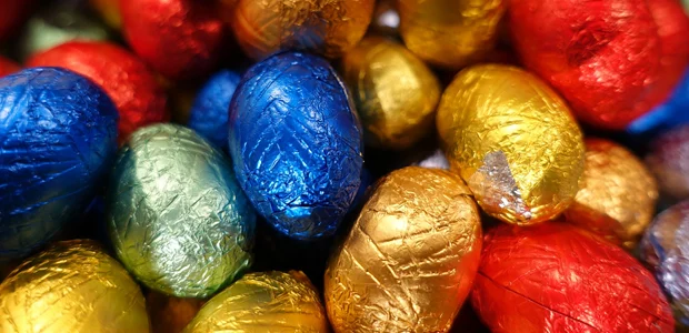 chocolate eggs wrapped in colourful foil chocolate eggs wrapped in colourful foil