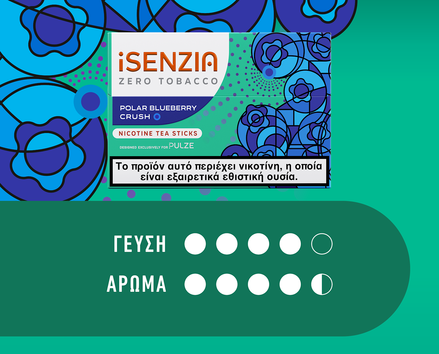 Ράβδοι τσαγιού iSENZIA Polar Blueberry Crush