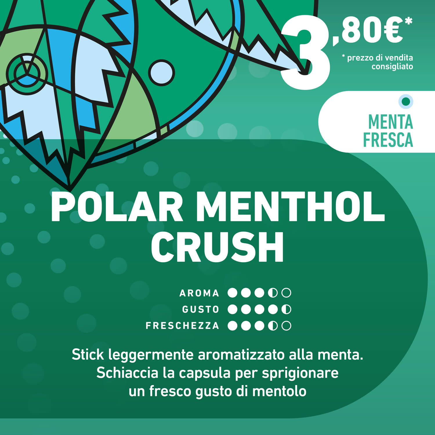 iSENZIA FLAVOUR WEB 1500x1500 PREZZO 25 Polar Menthol