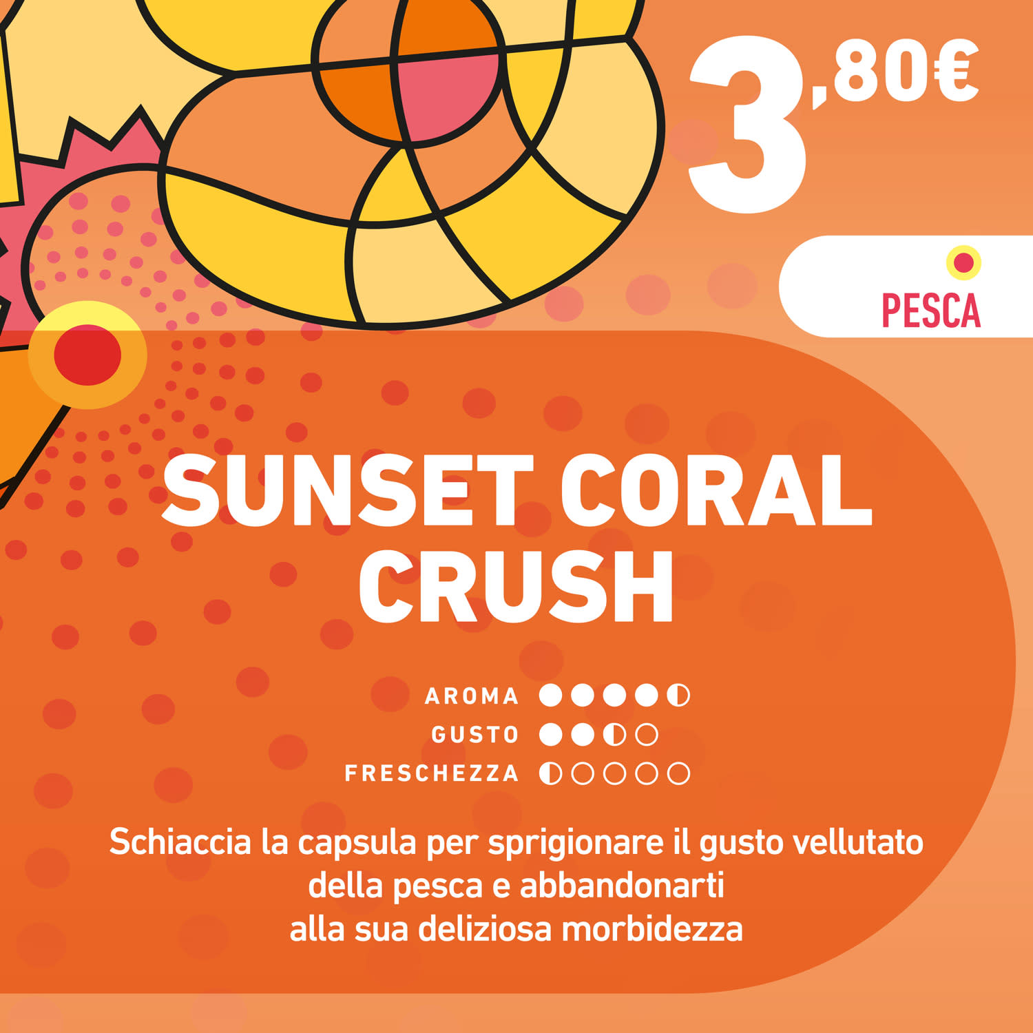 iSENZIA FLAVOUR WEB 1500x1500 PREZZO 25 Sunset Coral