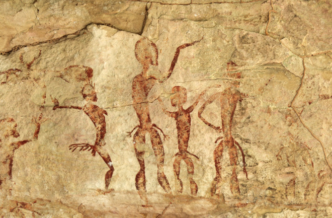 cave drawing of people