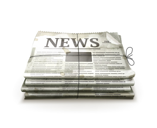 Newspaper, old-style vector isolated