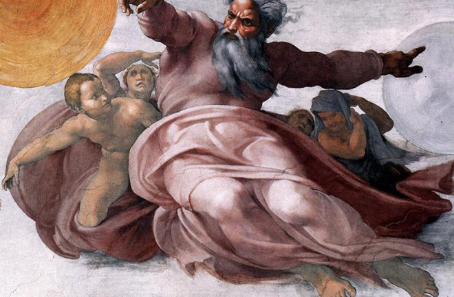 Michelangelo’s depiction of God in the Sistine Chapel (Credit: Creative Commons)