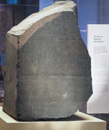 The Rosetta Stone at the British Museum