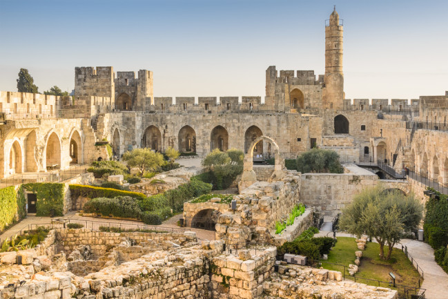 Ancient City Jerusalem, Israel at the Tower of David - Shutterstock