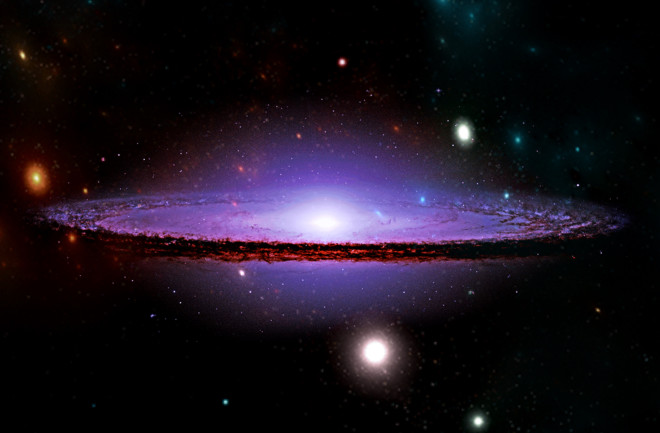 Conceptual image of the expanding cosmos