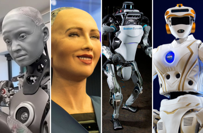Humanoid Robot Collage