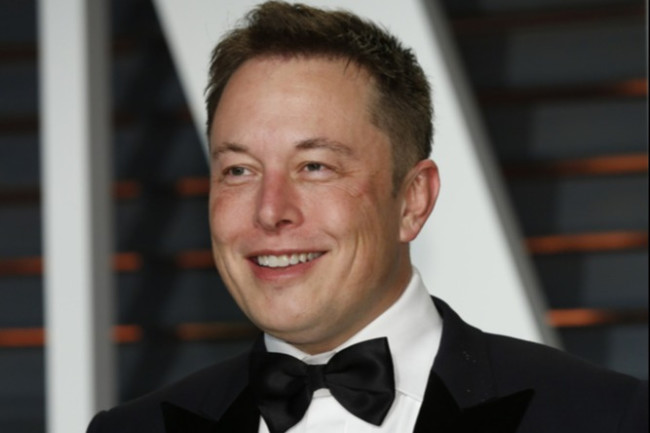 Elon Musk in black bowtie