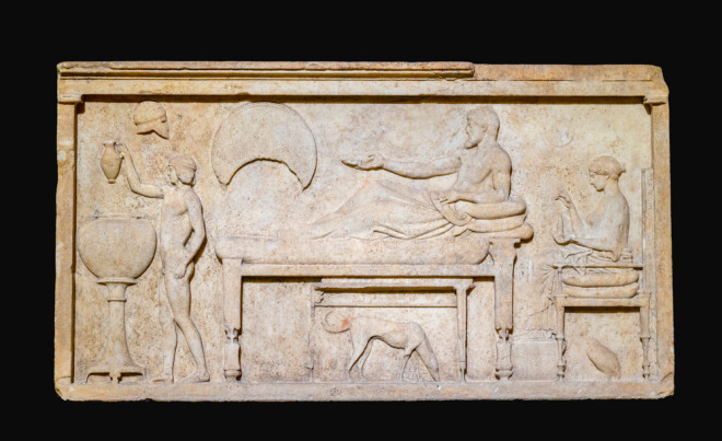 A funerary stele from Thassos, 480-450 B.C.E.