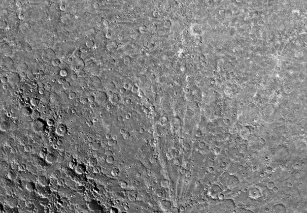 Composite image of moon craters based on multiple lunar photos