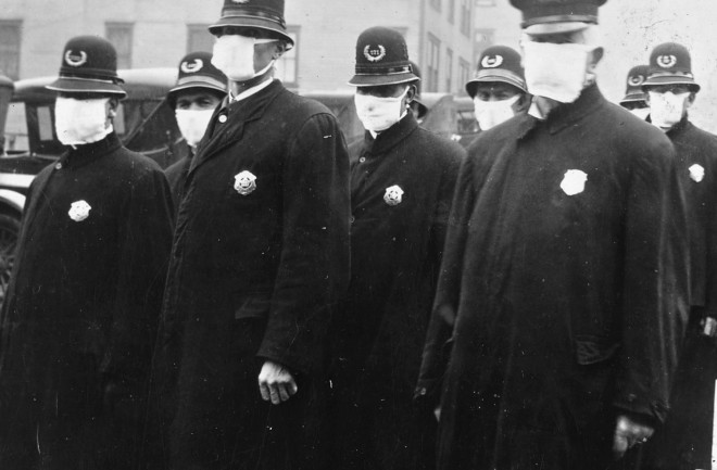 1497px-Spanish flu in 1918, Police officers in masks, Seattle Police Department detail, from- 165-WW-269B-25-police-l (cropped)