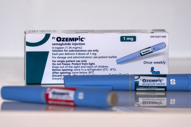 Ozempic injection pens and box. Ozempic is a medication for diabetes