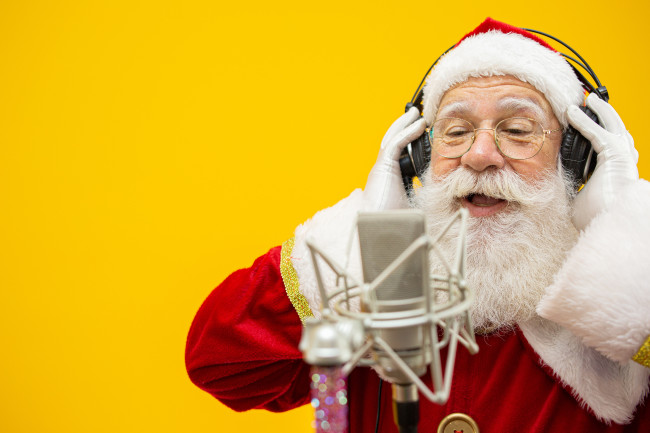 Santa Clause singing