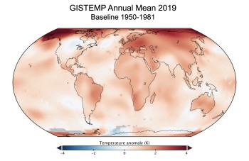 2019 Enters the Record Books as Second Warmest Year