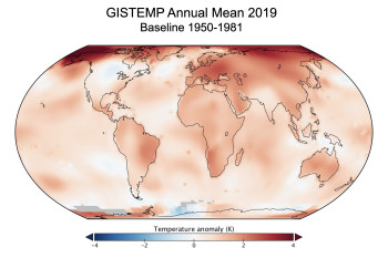2019 Enters the Record Books as Second Warmest Year